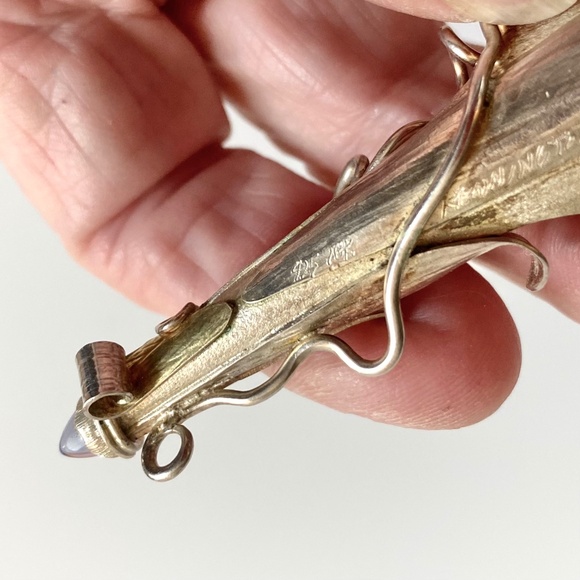 Stunning Handcrafted 10k & 925 Silver Pendant With Amethysts - Picture 6 of 6